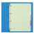 Intercalaire Qbasic 4 perforations 5 onglets carton assorti