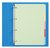 Tabbladen Qbasic 4-gaats 5-delig assorti karton