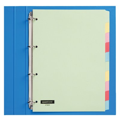 Tabbladen Quantore 4-gaats 10-delig assorti karton