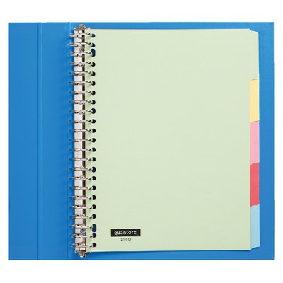 Intercalaire Quantore 23 perforations 5 onglets carton assorti