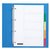 Intercalaire Quantore 4 perforations 5 onglets PP assorti