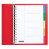 Intercalaire Quantore 23 perforations 5 onglets PP assorti Photo