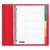 Intercalaire Quantore 23 perforations 5 onglets PP assorti