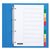 Intercalaire Quantore 4 perforations 10 onglets PP assorti