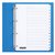 Intercalaire Quantore 4 perforations numéro 1-15 carton blanc