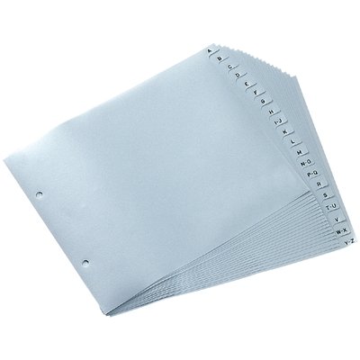 Alphabet Classeur Quantore 2 perforations 18x23cm PP gris