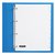 Intercalaire Quantore 4 perforations 10 onglets+fenêtre PP blanc