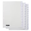 Intercalaire Quantore 4 perforations 10 onglets+fenêtre PP blanc Photo