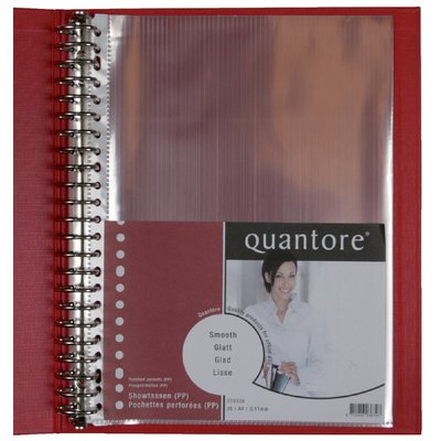 Pochette Quantore 23 perforations PP 0.11 lisse 25 pièces