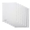 Intercalaire Quantore 4 perforations numéro 1-5 PP blanc Photo
