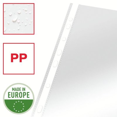 Pochette Esselte Copy safe A4 PP 0,06mm transparent 100 pièces