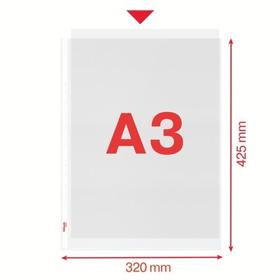 Showtas Esselte PP A3 recht 50 stuks