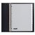 Intercalaire Quantore 23 perforations 12 onglets+fenêtre PP gris