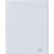 Intercalaire Kangaro G410F A4 4 perforations 10 onglets + fenètre PP gris