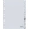 Intercalaire Kangaro G520AZM A5 17 perforations alphabet PP gris Photo
