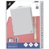 Intercalaire Kangaro G420AZ-B A4 4 perforations 20 onglets A-Z Large PP gris Photo