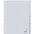 Intercalaire Kangaro G420C A4 4 perforations numéro 1-20 PP gris
