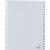 Intercalaire Kangaro G420CM A4 23 perforations numéro 1-20 PP gris