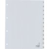 Intercalaire Kangaro G412C A4 4 perforations numéro 1-12 PP gris Photo