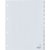 Intercalaires Kangaro 4 perf G412J 12 onglets mois PP gris
