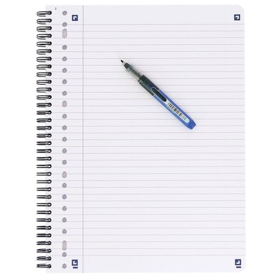 Bloc de cours Oxford A4+ ligné 23 perf 160 pages noir