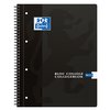 Bloc de cours Oxford A4+ carreau 5mm 4 perf 180 pages 80g noir Photo
