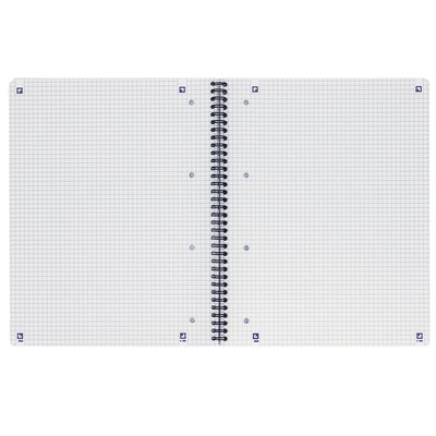 Bloc de cours Oxford A4+ carreau 5mm 4 perf 180 pages 80g noir