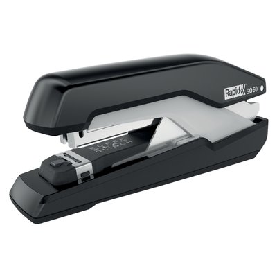 Agrafeuse Rapid S60 bande complète 60 feuilles 24/6 noir/gris