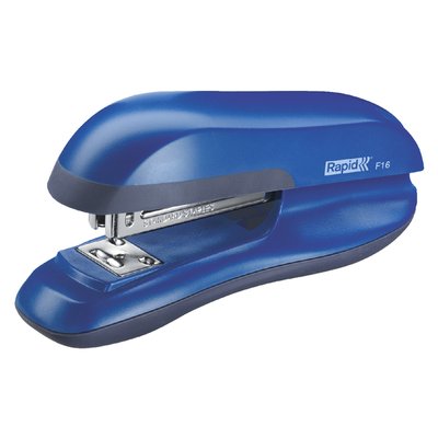 Agrafeuse Rapid Fashion F16 demi-bande 20 feuilles bleu