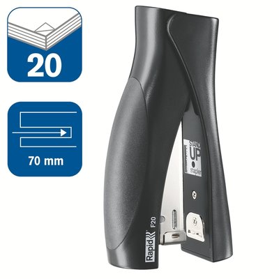 Agrafeuse Rapid Fashion F20 Ultimate StandUp 20 feuilles noir