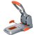 Perforator Rapid Supreme HDC150/2 heavy duty 2-gaats 150 vel zilver/oranje