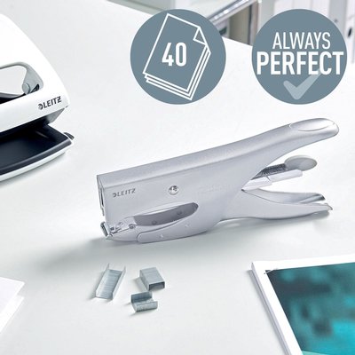 Pince agrafeuse Leitz P3 40 feuilles argent