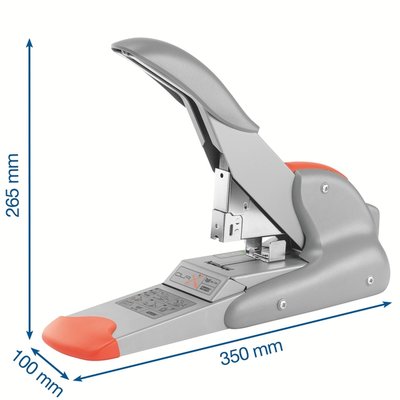 Agrafeuse Rapid Supreme Duax Heavy Duty 170 feuilles argent/orange