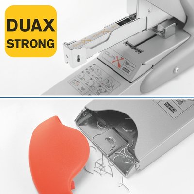 Agrafeuse Rapid Supreme Duax Heavy Duty 170 feuilles argent/orange