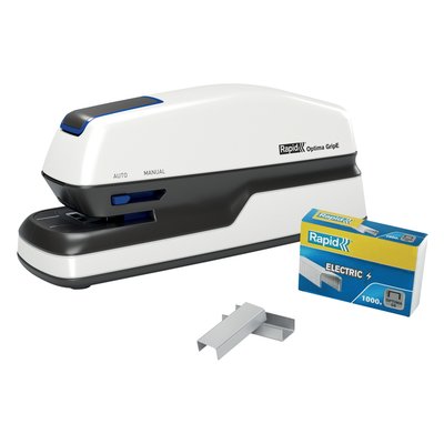 Agrafeuse électrique Rapid Optima Grip 20 feuilles noir/argent