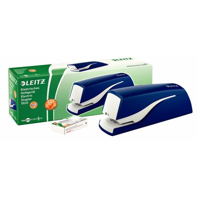 Agrafeuse électrique Leitz NeXXt 5532 sans contact 10 feuilles bleu