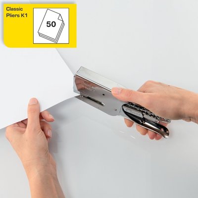 Pince agrafeuse Rapid K1 50 feuilles chrome