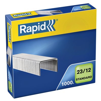 Agrafes Rapid 23/12 galvanisé standard 1000 pièces