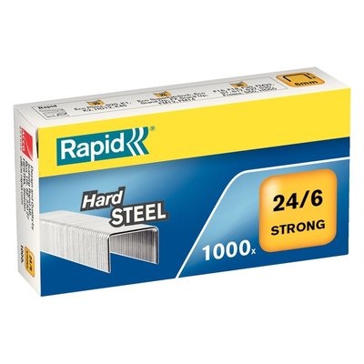 Agrafes Rapid 24/6 acier strong 1000 pièces