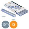 Agrafes Leitz cassette K6 26/6 zingué 5x 210 pièces Photo