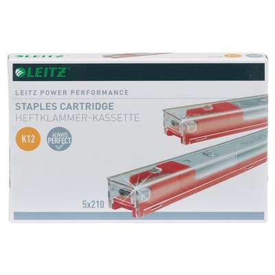 Agrafes Leitz cassette K12 26/12 zingué 1050 pièces