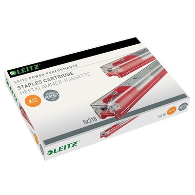 Agrafes Leitz cassette K12 26/12 zingué 1050 pièces