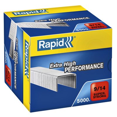 Agrafes Rapid 9/14 galvanisé super strong 5000 pièces