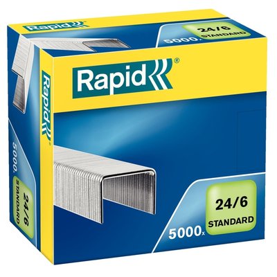 Agrafes Rapid 24/6 galvanisé standard 5000 pièces