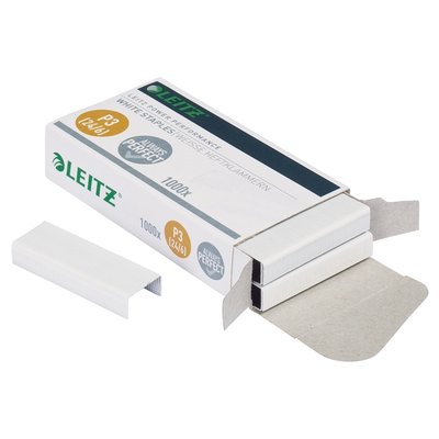 Agrafes Leitz 24/6 blanc 1000 pièces
