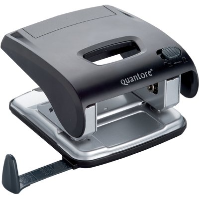 Perforator Quantore luxe 2-gaats 20vel zwart