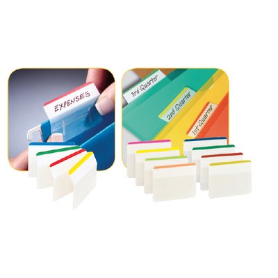 Indextabs Post-it 686A1 38x50.8mm strong gebogen assorti 24 tabs
