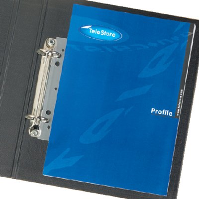 Opbergstrip Djois filestrip 125mm 2rings transparant 50 stuks