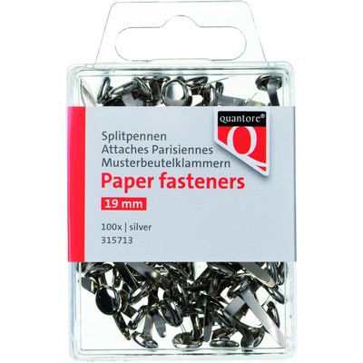 Splitpen Quantore blister 19mm zilver 100 stuks