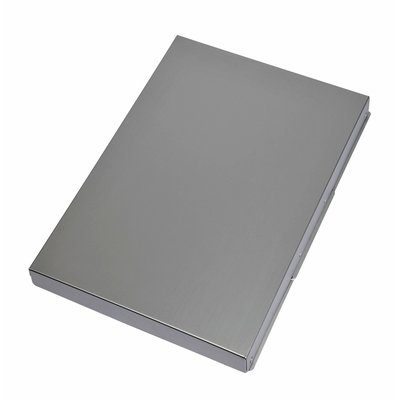 Porte-bloc avec coffret MAULassist A4 ouverture latérale aluminium
